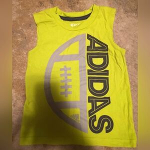 Adidas Sleeveless Neon Green football Shirt Size 2T